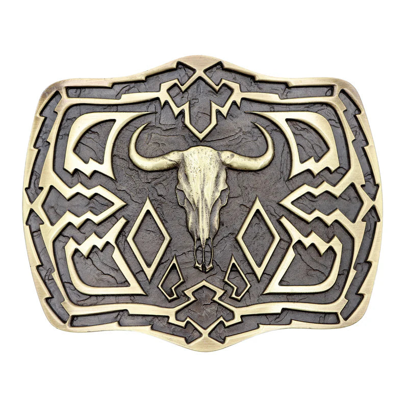 Load image into Gallery viewer, 664 - Southwest Longhorn Skull Buckle
