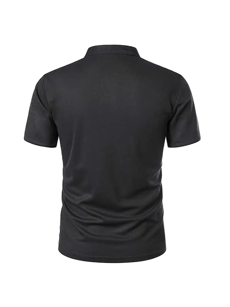 Load image into Gallery viewer, TMTSHT82 - Men&#39;s Stand Up Collar Polo Shirt
