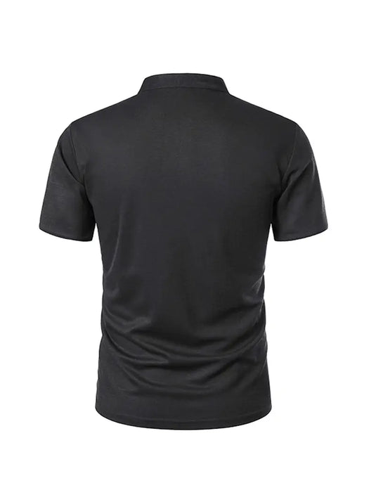 TMTSHT82 - Men's Stand Up Collar Polo Shirt