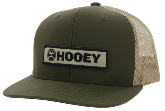 2213T OLTN - Hooey Lock-Up Olive/Tan Trucker Cap