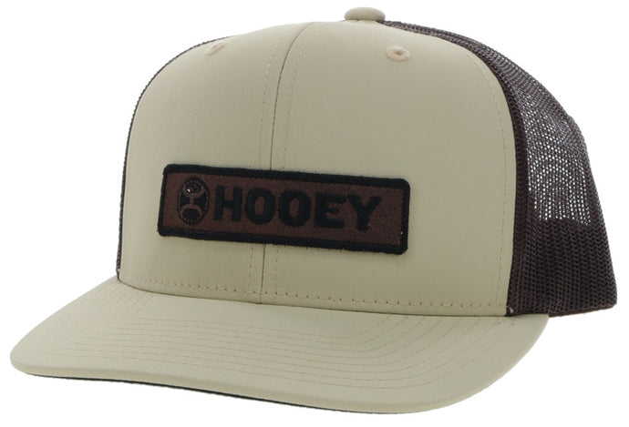 2213T-TNBR - Hooey Lock-Up Tan/Brn Trucker Cap