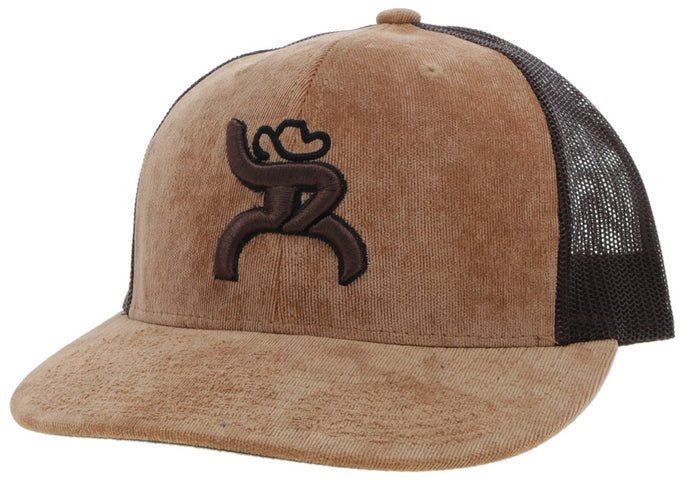 4014T TNBR - Roughy Tan / Brown 6-Panel Trucker with Brown Roughy Logo