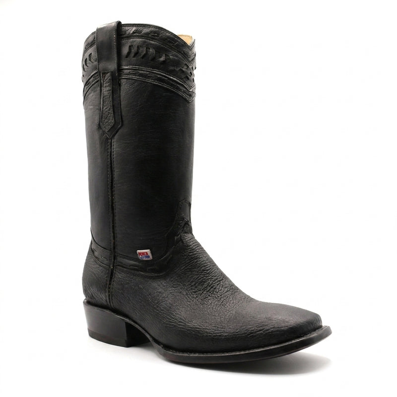 Load image into Gallery viewer, 1261 - RockinLeather Men's Black Bull Shoulder Western Boot
