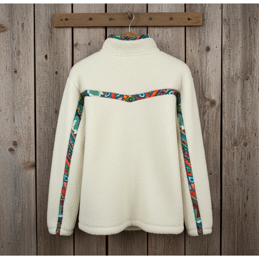 HFP005CR - Hooey Ladies Cream Sherpa Pullover
