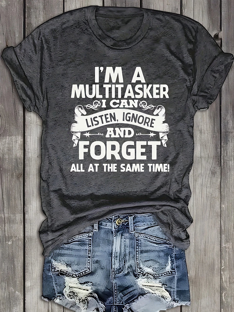 Load image into Gallery viewer, TMTSHT32 - Women&#39;s Dark Grey Multitasker T Shirt
