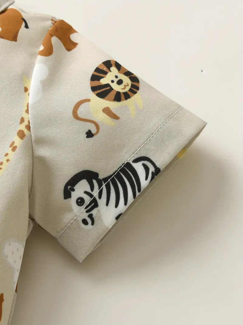 Load image into Gallery viewer, TMCHD60 - 2 Piece Set - Children&#39;s Animal Print Outfit
