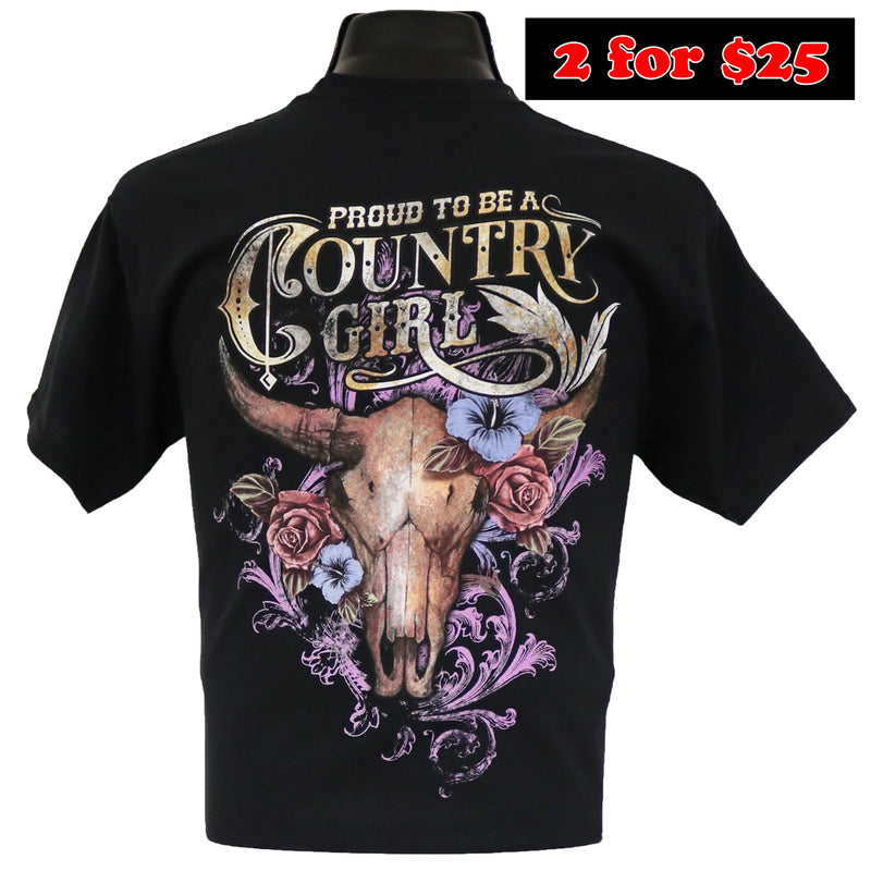 Load image into Gallery viewer, 7053 - Southern Addiction Proud to be a Country Girl T Shirt
