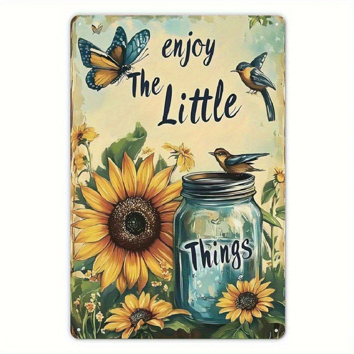 TMSG33 - Enjoy The Little Things Metal Sign