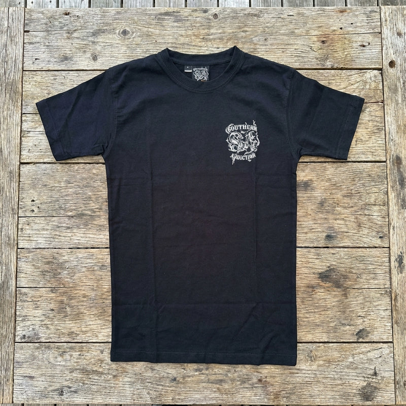 Load image into Gallery viewer, 6075 - Southern Addiction Go Fast Get Muddy T Shirt
