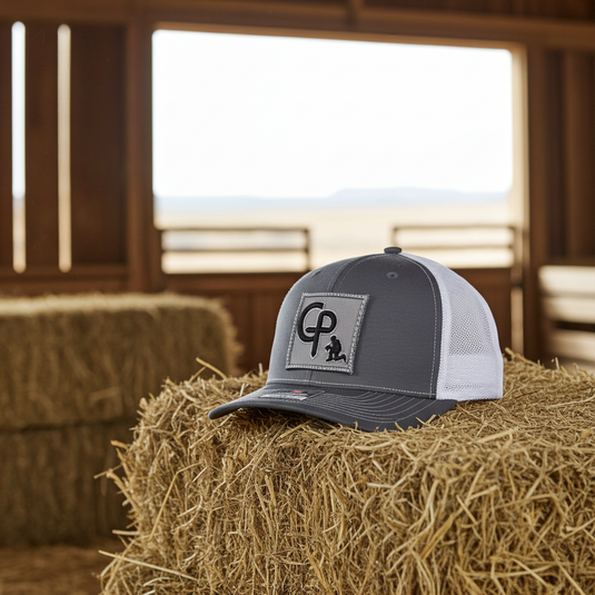 CP109 - Cowboy Prayer 3D Gray Charcoal/White Cap