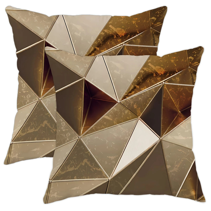 Load image into Gallery viewer, TMPL104 - 2 Piece Set - 18&quot; x 18&quot; Geometric Print Throw Pillows
