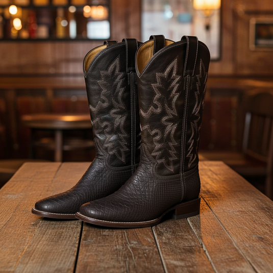 CP5004 - Cowboy Prayer Men's Chocolate Snake Print Western Boot