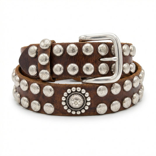 N2498802 - Nocona Men's LG NH Round Concho Belt
