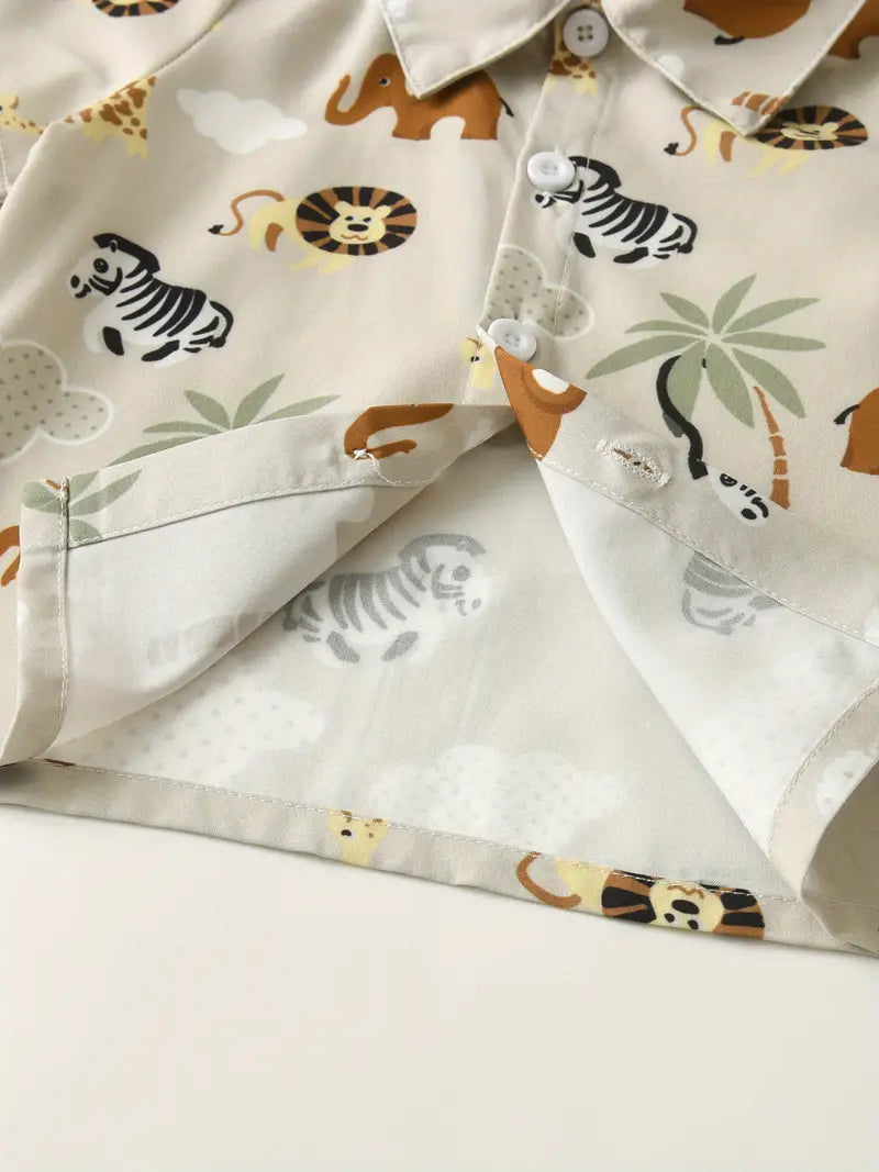 Load image into Gallery viewer, TMCHD60 - 2 Piece Set - Children&#39;s Animal Print Outfit
