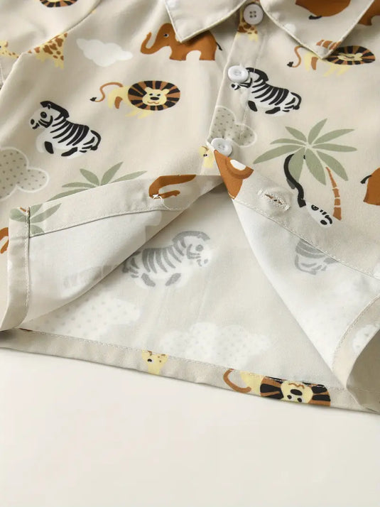 TMCHD60 - 2 Piece Set - Children's Animal Print Outfit