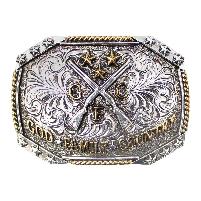 Load image into Gallery viewer, 734 - God. Family. Country. Buckle

