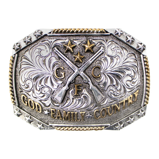 734 - God. Family. Country. Buckle