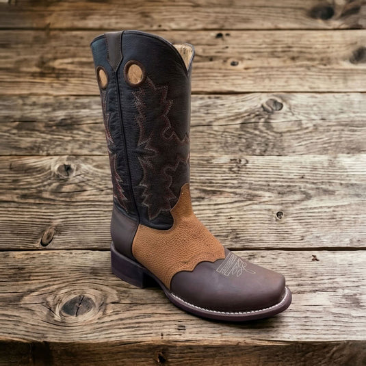 CP5005 - Cowboy Prayer Men's Chocolate Western Boot With Overlay