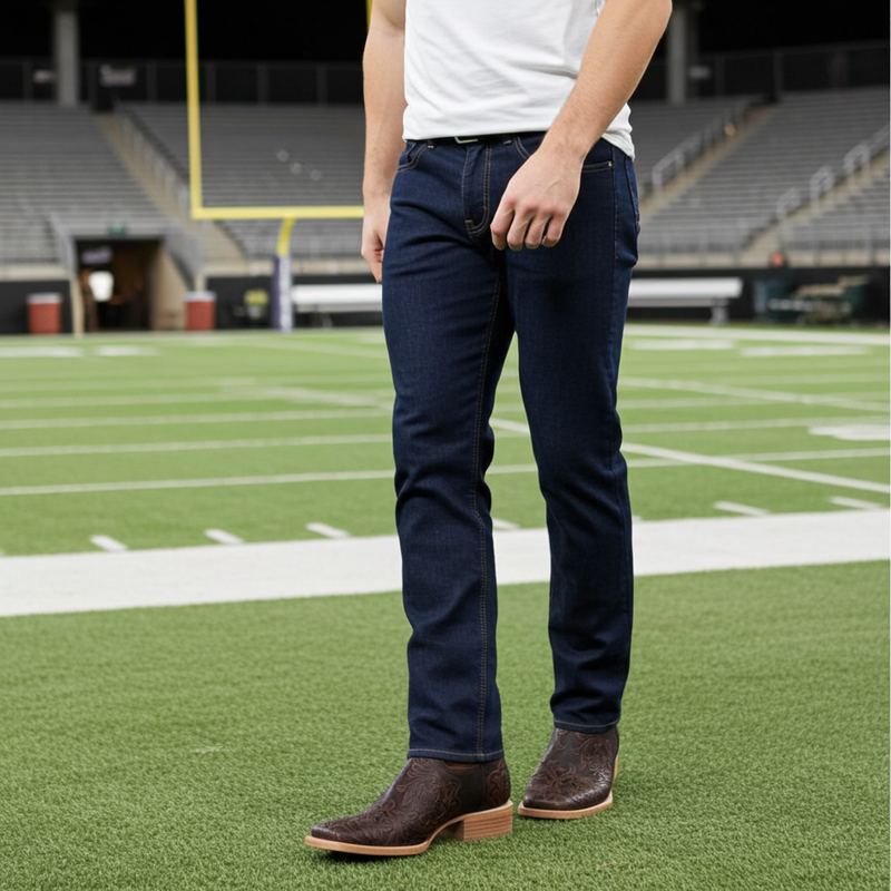 Load image into Gallery viewer, 1190 - RockinLeather Men's Stamped Cowhide Leather Boot
