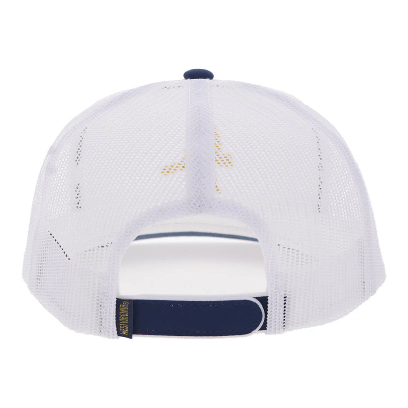 Load image into Gallery viewer, 7440T-WH - Hooey West Virginia University Hat White w/ Mountaineer Logo
