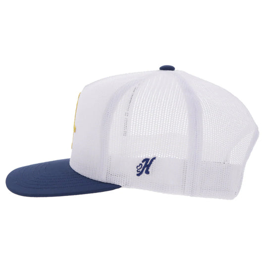 7440T-WH - Hooey West Virginia University Hat White w/ Mountaineer Logo
