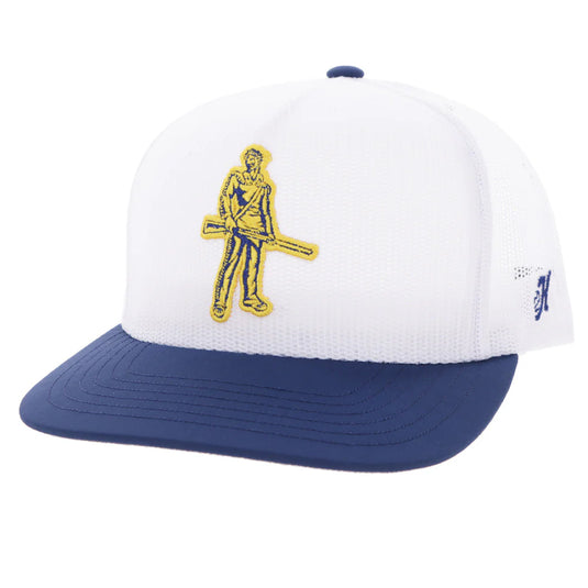 7440T-WH - Hooey West Virginia University Hat White w/ Mountaineer Logo
