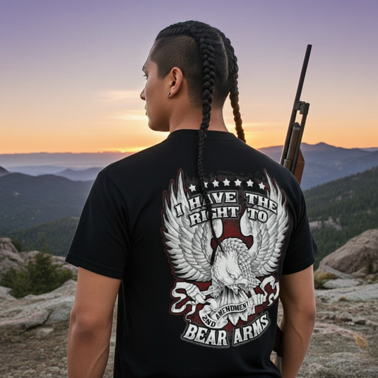 6136 - Southern Addiction Right To Bear Arms T Shirt