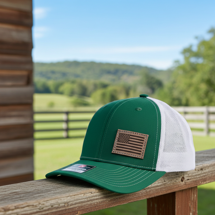 SA150 - Southern Addiction Light American Flag Kelly/White Cap