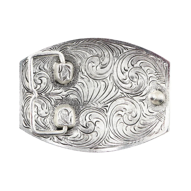 Load image into Gallery viewer, 770 - Elk Skull with Varied and Beaded Edge Buckle
