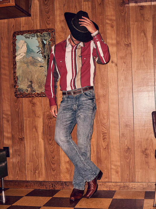 77MWZGL - Men's Wrangler Retro Slim Fit Bootcut Jean in Greeley