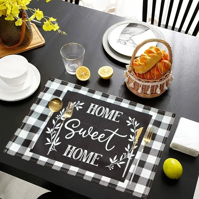 TMPLMT4 - Set of 4 Home Sweet Home Placemats