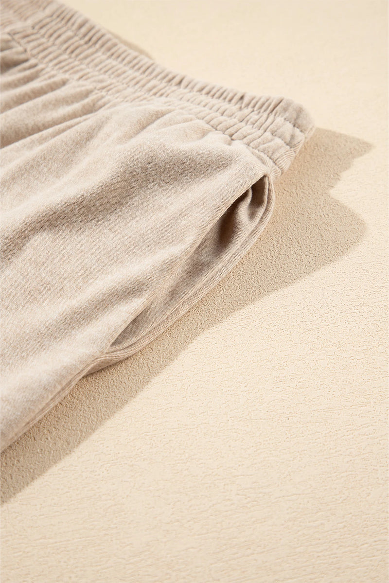 Load image into Gallery viewer, DLLS910 - Ladies Oatmeal 3-Piece Cozy Knit Lounge Set
