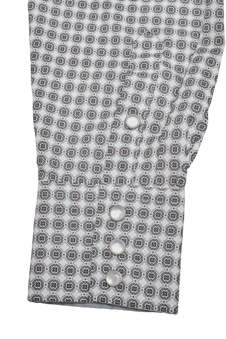 Load image into Gallery viewer, MPS110L-1155 - Rodeo Clothing Men's Western Pearl Snap Aztec Print Shirt
