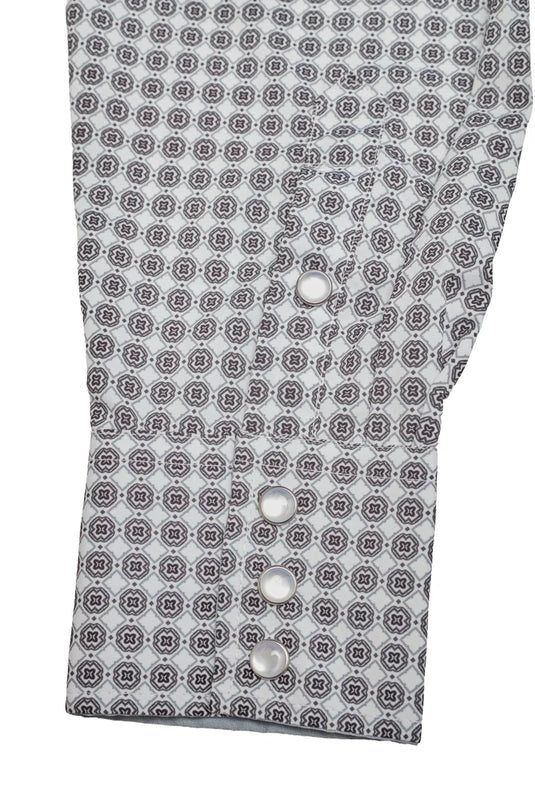 MPS110L-1155 - Rodeo Clothing Men's Western Pearl Snap Aztec Print Shirt