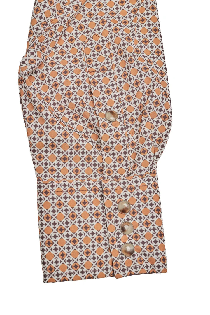 Load image into Gallery viewer, MPS110L-1160 - Rodeo Clothing Men's Western Pearl Snap Aztec Print Shirt
