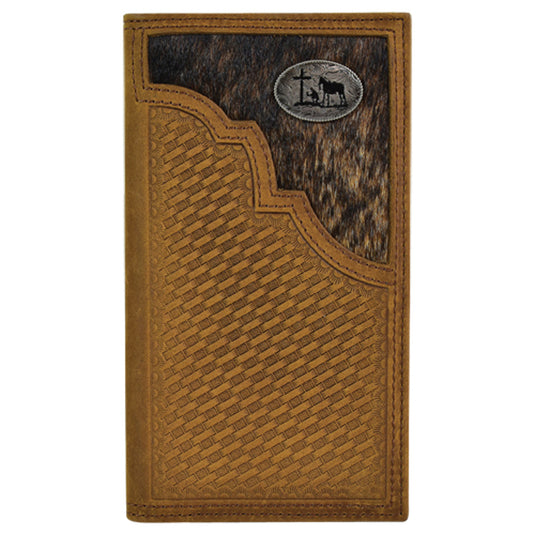 2030767W7 - Justin Men's Rodeo Wallet Hair On