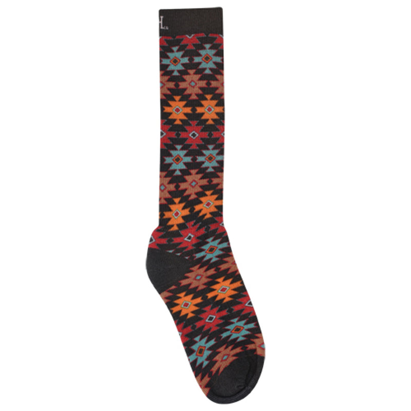 Load image into Gallery viewer, 222317GWT - Red Dirt Hat Co Boot Cut Sock Great White Aztec Pattern
