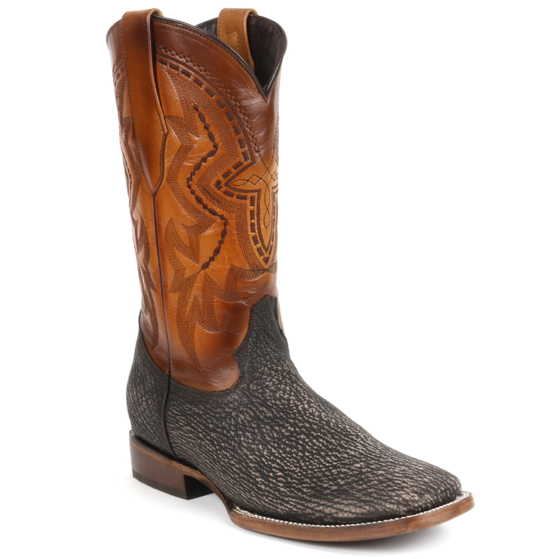 Square toe 2025 shark skin boots