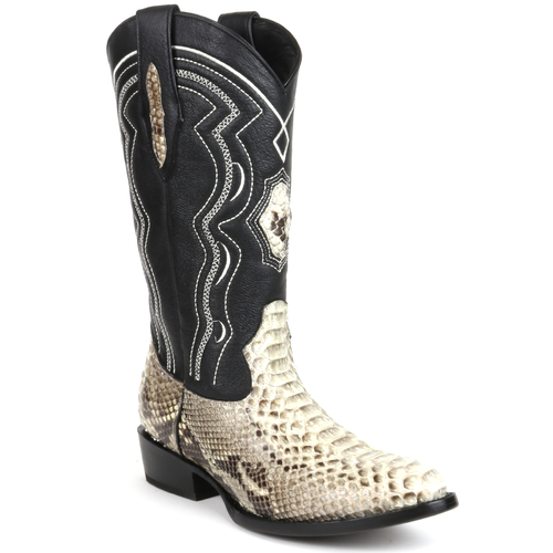 8004 - RockinLeather Men's Genuine Natural Python Boots