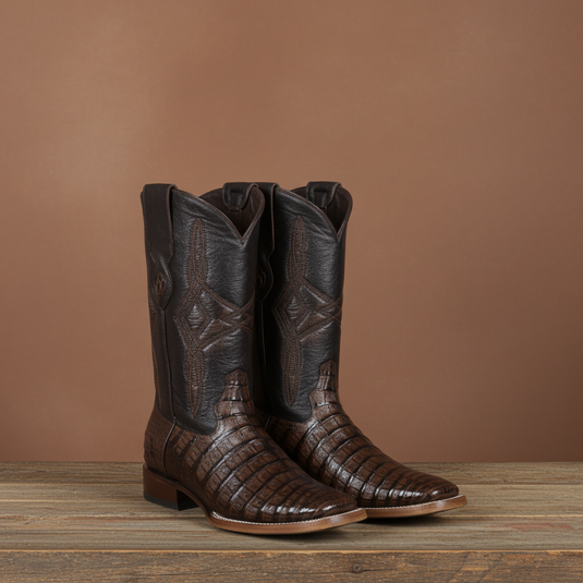 8007 - RockinLeather Men's Infinity Caiman Square Toe Western Boot