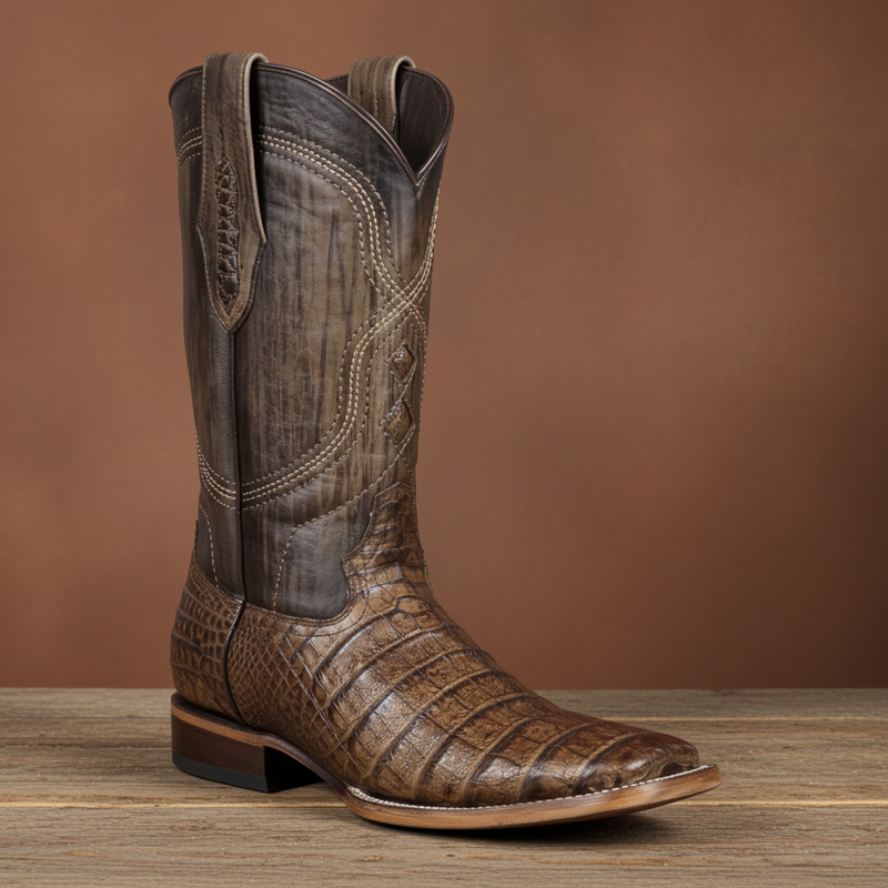Load image into Gallery viewer, 8009 - RockinLeather Men&#39;s West Caiman Square Toe Western Boot
