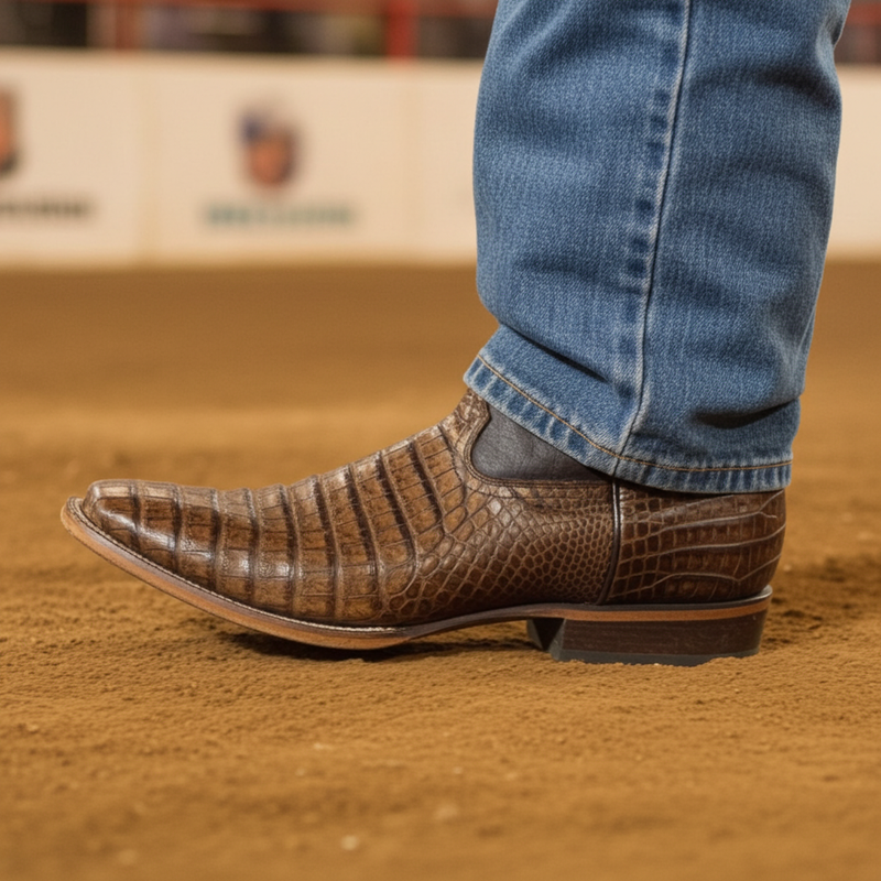 Load image into Gallery viewer, 8009 - RockinLeather Men&#39;s West Caiman Square Toe Western Boot
