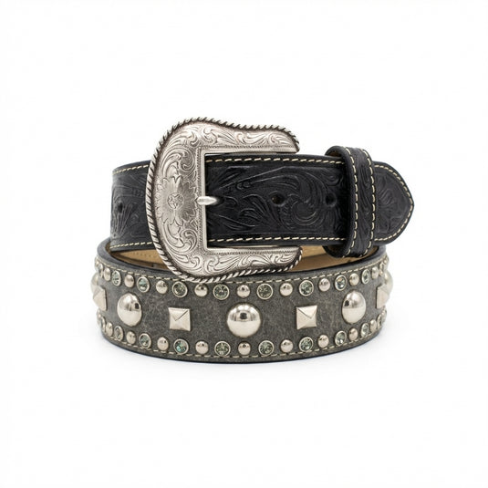 N2509801 - Nocona Belt with Grey Inlay