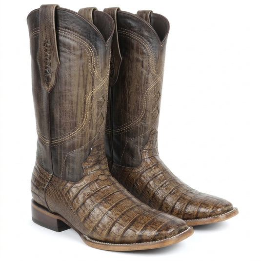8009 - RockinLeather Men's West Caiman Square Toe Western Boot