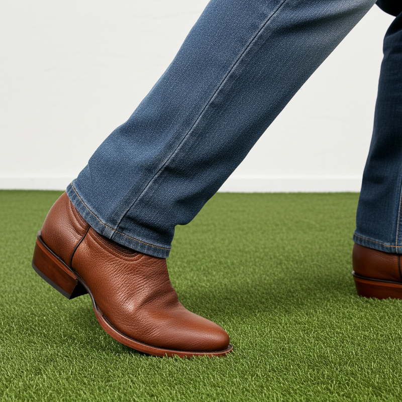 Load image into Gallery viewer, 8039 - RockinLeather Men&#39;s Genuine Brown Deer Skin Western Boot
