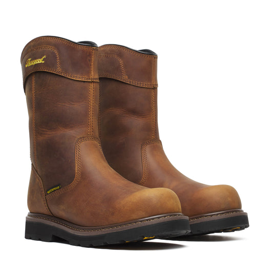 804-4343 - Thorogood Job-Site Series – 11″ Crazy Horse Waterproof Safety Toe