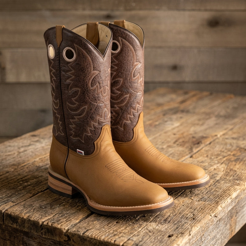 Load image into Gallery viewer, 1219 - RockinLeather Men's Round Toe Crazy Horse Western Boot

