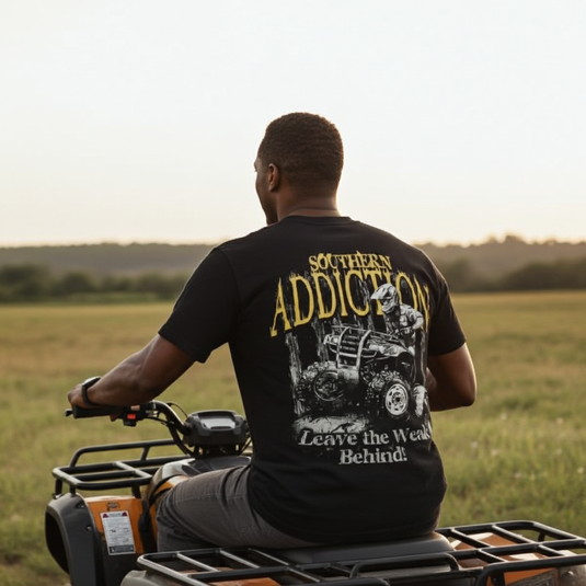 6040 - Southern Addiction Leave Weak Behind T Shirt