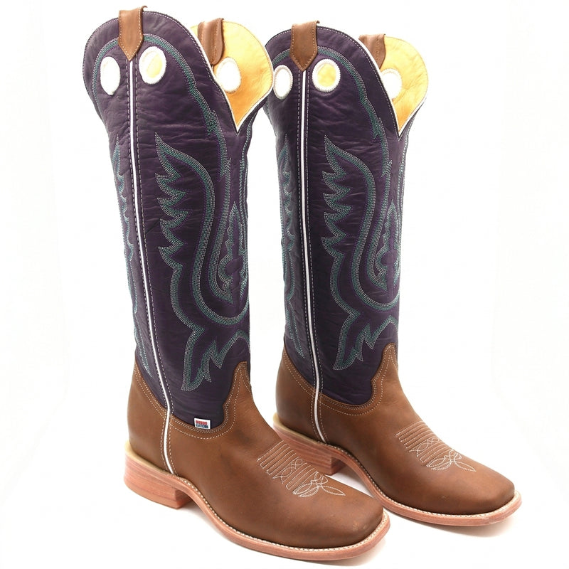 Load image into Gallery viewer, 1257 - RockinLeather Men's Buckaroo Purple Shaft Western Boot
