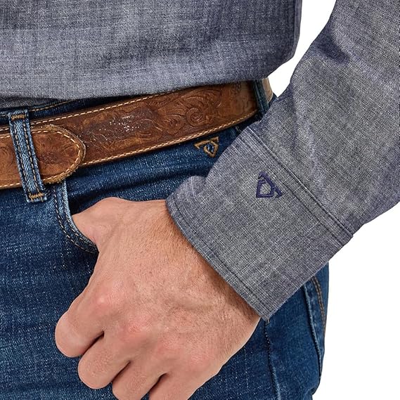 Load image into Gallery viewer, 112369519 - Wrangler Men's Cody Johnson Navy Western Snap
